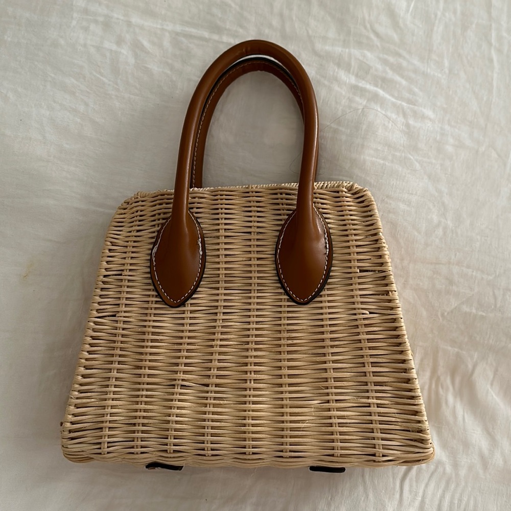 Zara Woven Straw Handbag